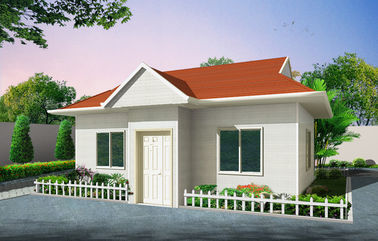 Дома быстрого Prefab спальни пляжа 2 конструкции модульные, светлая стальная вилла